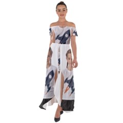 Img 20230716 195940 Img 20230716 200008 Off Shoulder Open Front Chiffon Dress by 3147330