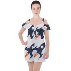Img 20230716 190400 Img 20230716 190422 Ruffle Cut Out Chiffon Playsuit by 3147330