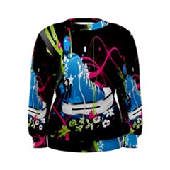 Sneakers Shoes Patterns Bright Women s Sweatshirt by Proyonanggan