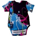 Sneakers Shoes Patterns Bright Baby Short Sleeve Bodysuit View2