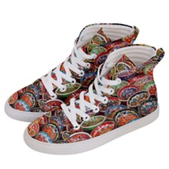 Art Background Bowl Ceramic Color Men s Hi-top Skate Sneakers by Proyonanggan