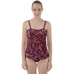 Kaleidoscope Dreams  Twist Front Tankini Set by dflcprintsclothing