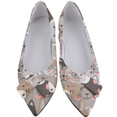 Cute Cats Seamless Pattern Women s Bow Heels by Bangk1t