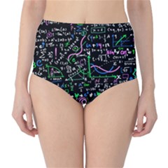 Math Linear Mathematics Education Circle Background Classic High-waist Bikini Bottoms by Bangk1t