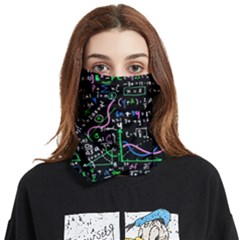Math Linear Mathematics Education Circle Background Face Covering Bandana (two Sides) by Bangk1t