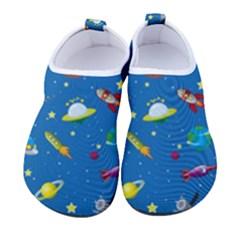 Space Rocket Solar System Pattern Kids  Sock-style Water Shoes by Bangk1t