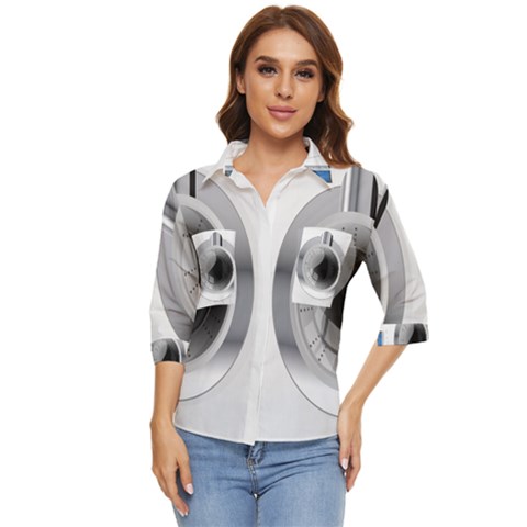 Washing Machines Home Electronic Women s Quarter Sleeve Pocket Shirt by pakminggu