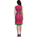 Watermelon Fruit Summer Red Fresh Food Healthy Sleeveless Dress With Pocket View4