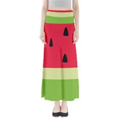 Watermelon Fruit Food Healthy Vitamins Nutrition Full Length Maxi Skirt by pakminggu