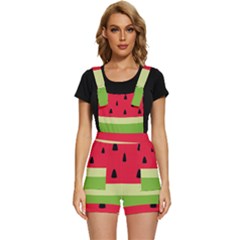 Watermelon Fruit Food Healthy Vitamins Nutrition Short Overalls by pakminggu