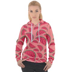 Watermelon Red Food Fruit Healthy Summer Fresh Women s Overhead Hoodie by pakminggu