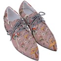 Mushrooms Autumn Fall Pattern Seamless Decorative Pointed Oxford Shoes View3