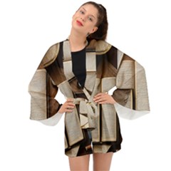 Desk Book Inkwell Pen Long Sleeve Kimono by Ravend