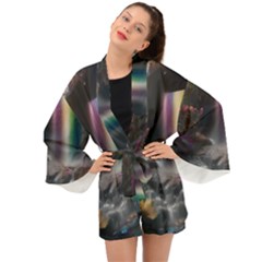 Waterfall Rainbow Long Sleeve Kimono by Ravend