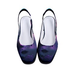 Lake Mountain Night Sea Flower Nature Women s Classic Slingback Heels by Ravend