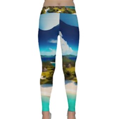 Beach Island Nature Classic Yoga Leggings by Ravend