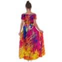 Various Colors Off Shoulder Open Front Chiffon Dress View2