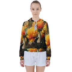 Yellow Butterfly Flower Women s Tie Up Sweat by artworkshop