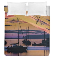 Twilight Over Ushuaia Port Duvet Cover Double Side (queen Size) by dflcprintsclothing