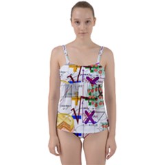 Mathematics Formula Physics School Twist Front Tankini Set by Grandong