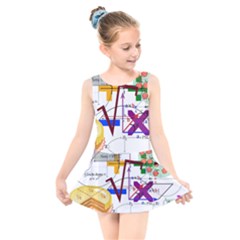 Mathematics Formula Physics School Kids  Skater Dress Swimsuit by Grandong