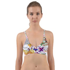 Mathematics Formula Physics School Wrap Around Bikini Top by Grandong