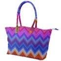 Pattern Chevron Zigzag Background Canvas Shoulder Bag View1