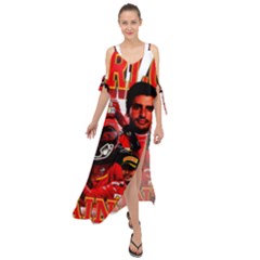 Carlos Sainz Maxi Chiffon Cover Up Dress by Boster123