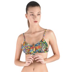 Supersonic Sunblast Tie Up Cut Bikini Top by chellerayartisans