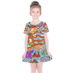 Supersonic Mermaid Chaser Kids  Simple Cotton Dress by chellerayartisans