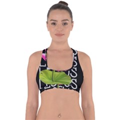 Lotus2 Cross Back Hipster Bikini Top  by RuuGallery10