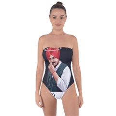 Moosewala Tie Back One Piece Swimsuit by Mayank