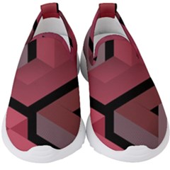 Blocks Abstract Pattern Art Kids  Slip On Sneakers by Grandong
