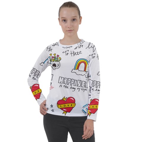 Abstract Fashion Background Suitable Fabric Printing Women s Long Sleeve Raglan Tee by pakminggu