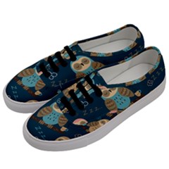 Seamless-pattern-owls-dreaming Men s Classic Low Top Sneakers by pakminggu