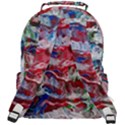 Abstract waves Rounded Multi Pocket Backpack View3