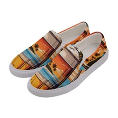 Beach Summer Drink Women s Canvas Slip Ons by uniart180623