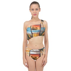 Beach Summer Drink Spliced Up Two Piece Swimsuit by uniart180623