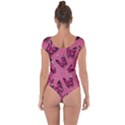 Pink Glitter Butterfly Short Sleeve Leotard  View2