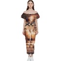 Trees Sunset Mist Bardot Ruffle jumpsuit View1
