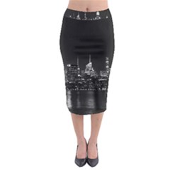 New York Skyline Midi Pencil Skirt by Bedest