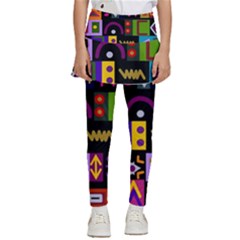 Abstract A Colorful Modern Illustration--- Kids  Skirted Pants by Bedest