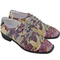 Textile-fabric-cloth-pattern Women Heeled Oxford Shoes View3