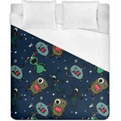 Monster Alien Pattern Seamless Background Duvet Cover (california King Size) by pakminggu