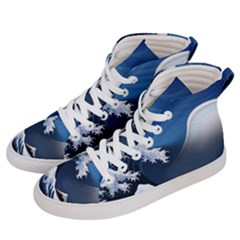 The Great Wave Off Kanagawa Men s Hi-top Skate Sneakers by pakminggu