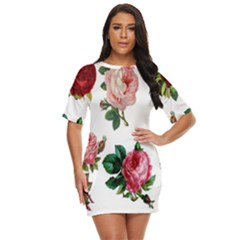 Roses-white Just Threw It On Dress by nateshop