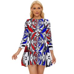 The Grateful Dead Long Sleeve Babydoll Dress by Grandong