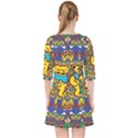 Dead Dancing Bears Grateful Dead Pattern Quarter Sleeve Pocket Dress View2