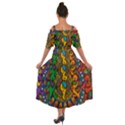 Dead Dancing Bears Grateful Dead Pattern Shoulder Straps Boho Maxi Dress  View2