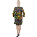 Dead Dancing Bears Grateful Dead Pattern Open Neck Shift Dress View2